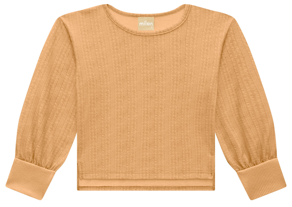 Girls Hazel Cropped Long Sleeve Tee