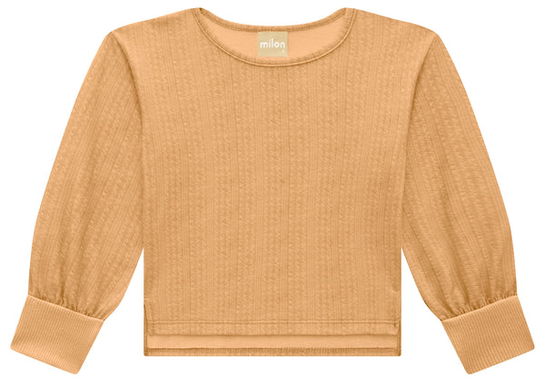 Girls Hazel Cropped Long Sleeve Tee