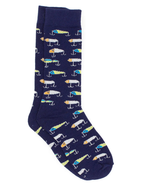 Boys Lucky Duck Socks in Fishing Lures