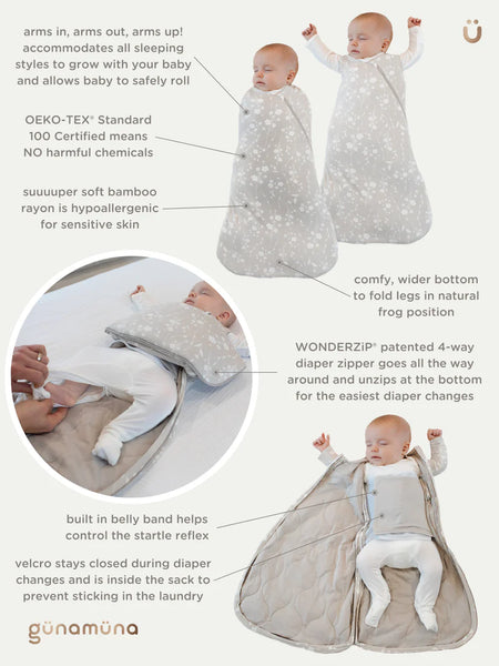 Bouquet Swaddle Sleep Sack (Newborn-3M) 1.0 TOG