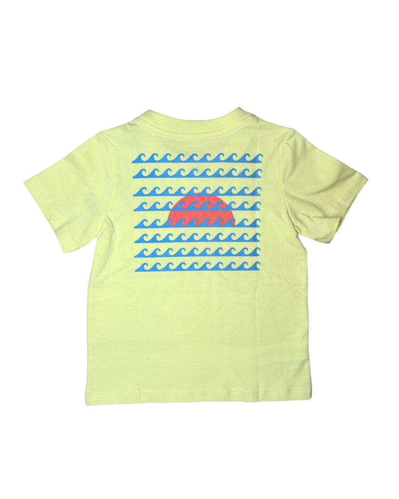 Waves Asher Graphic Pocket Tee in Yellow