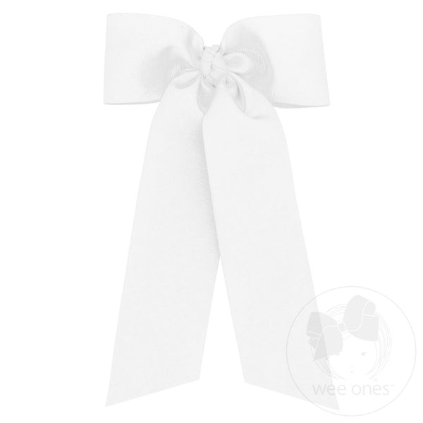 King Grosgrain Hair Bowtie with Knot Wrap and Streamer Tails