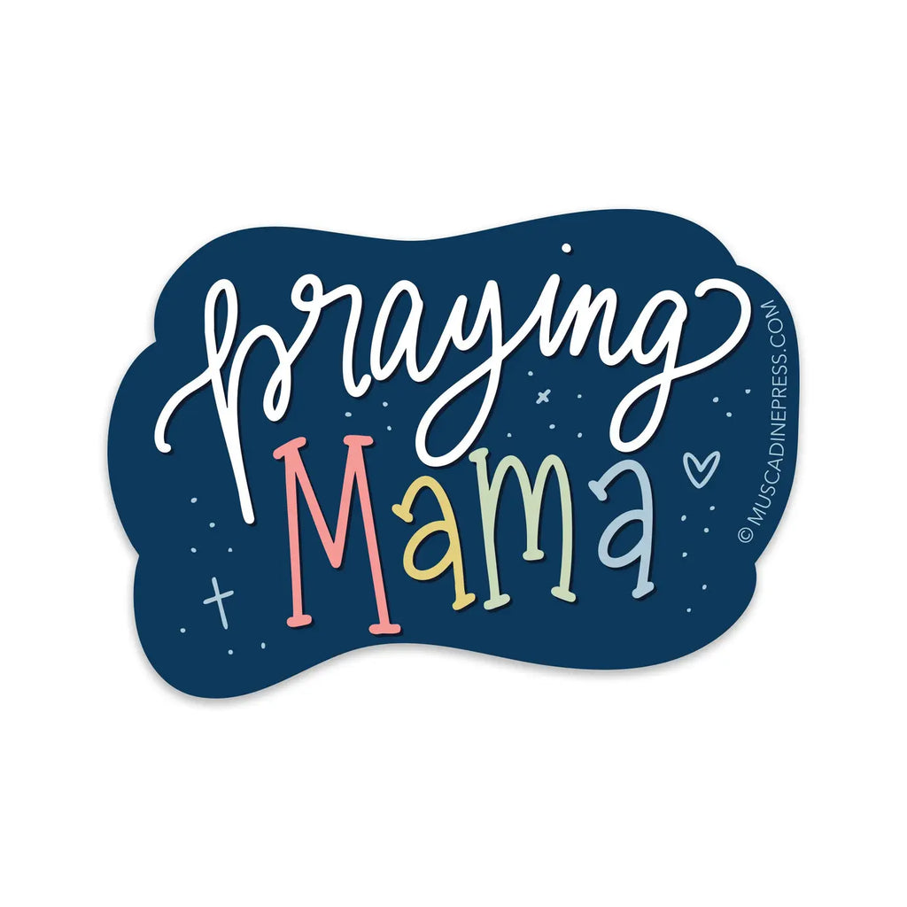 Vinyl Sticker, Praying Mama