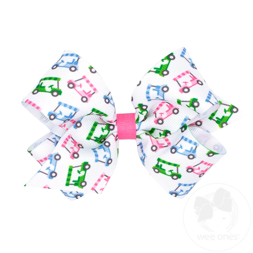 Golf Country Club Print Bow (in Medium & King)