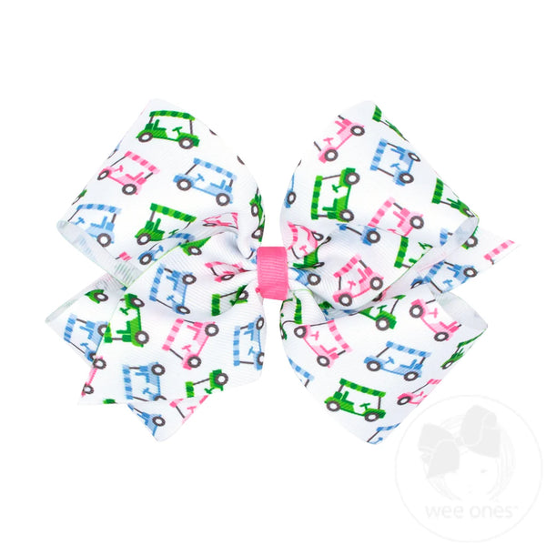 Golf Country Club Print Bow (in Medium & King)