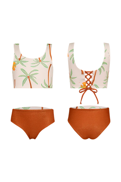 Sun & Moon Bikini in Palmeras Amarillo