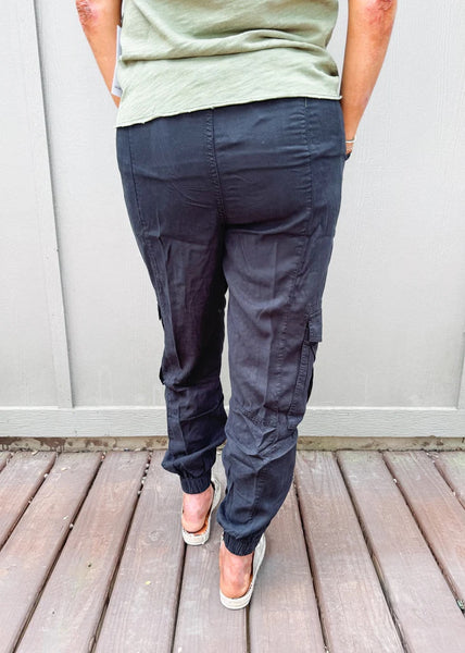 Sandy Super High Rise Trouser-Black