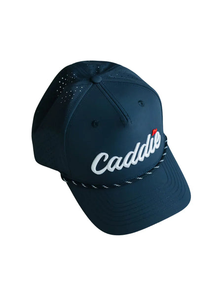 Caddie Performance Rope Hat in Navy/White