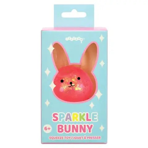 Pink Sparkle Bunny Squeeze Toy