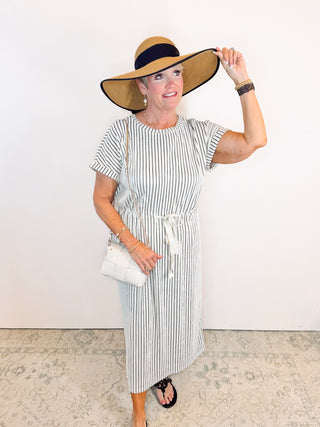 Striped Midi Dress