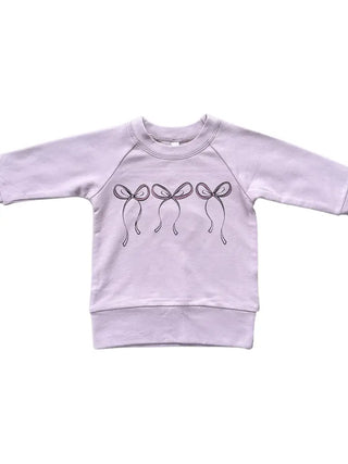 Hair Bow Raglan Sweatshirt