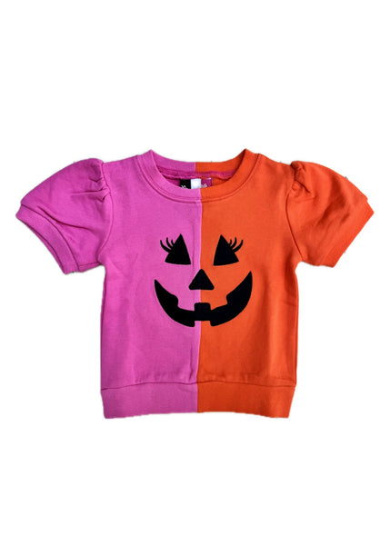 Pink & Orange Jack-O-Lantern Sweatshirt