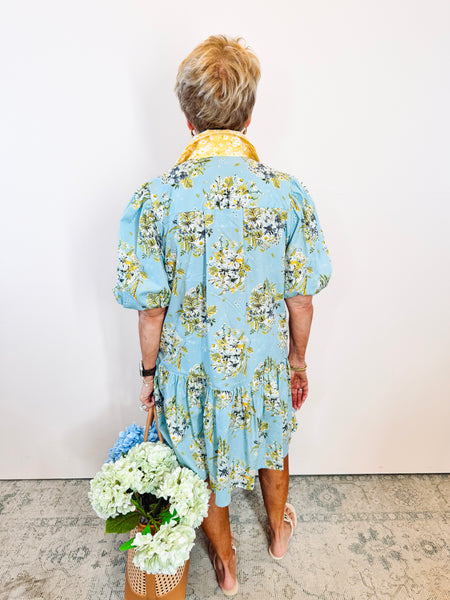 Blue Blooms Dress