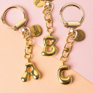 Bubble Letter Keychain/ bag charm