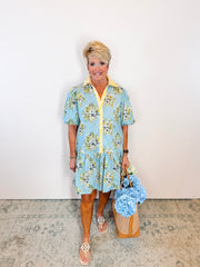 Blue Blooms Dress