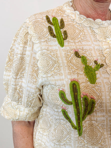 Nopal Tiles Cactus Top