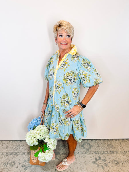 Blue Blooms Dress