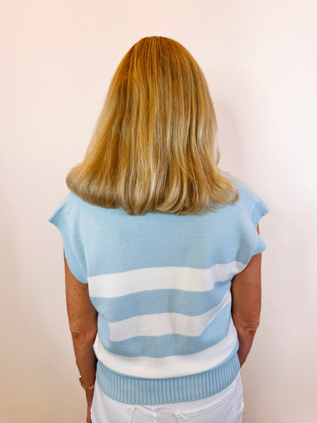 Striped Sleeveless Sweater