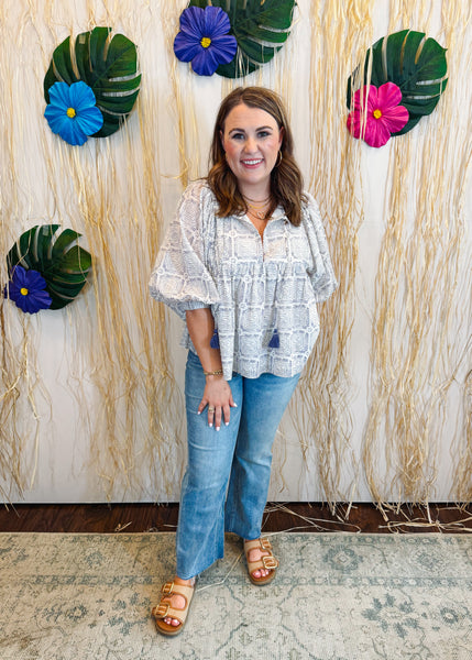 Maze Block Top - Lavender