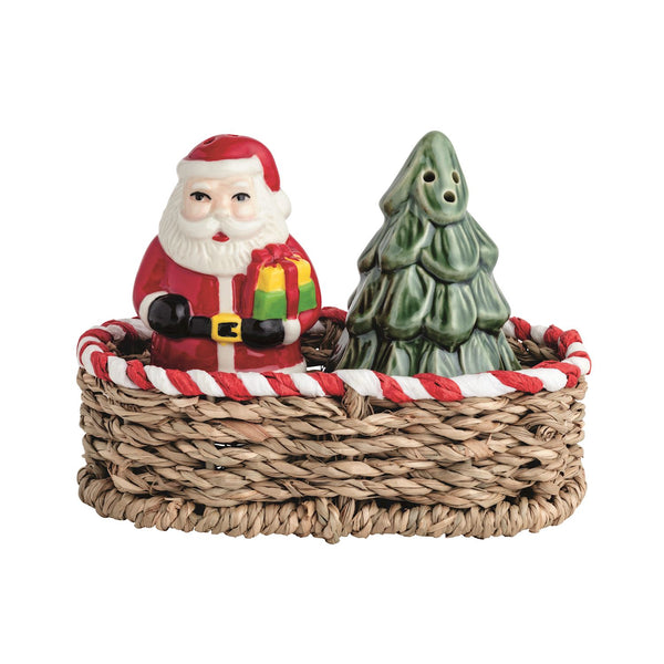Santa and Tree Salt and Pepper Shaker