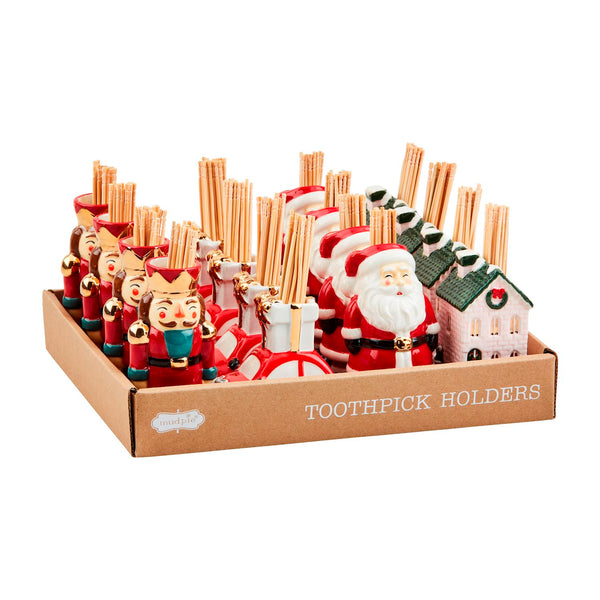 Christmas Toothpick Caddy Set