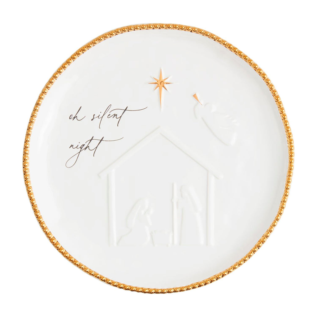 Round Nativity Platter