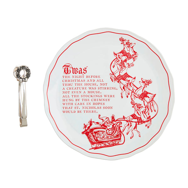 Twas The Night Before Christmas Platter Set