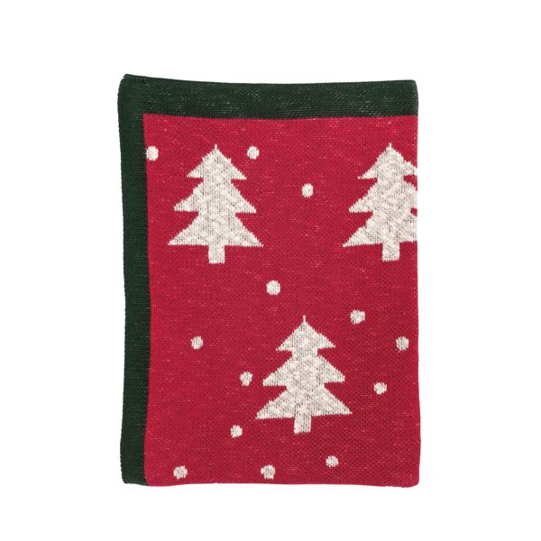 Knit Tree Throw Blanket