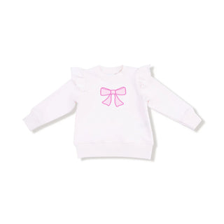 Pretty Bows Ruffle Sweatshirt