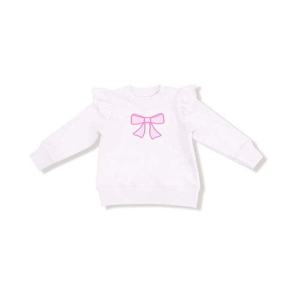 Pretty Bows Ruffle Sweatshirt
