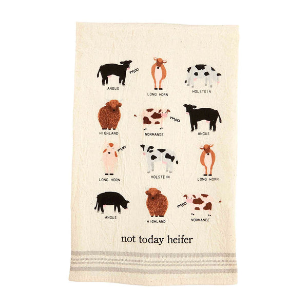 Not Today Heifer Farm Animal Towel