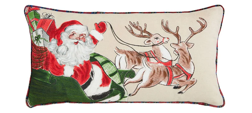 Sleigh Painted Pillow