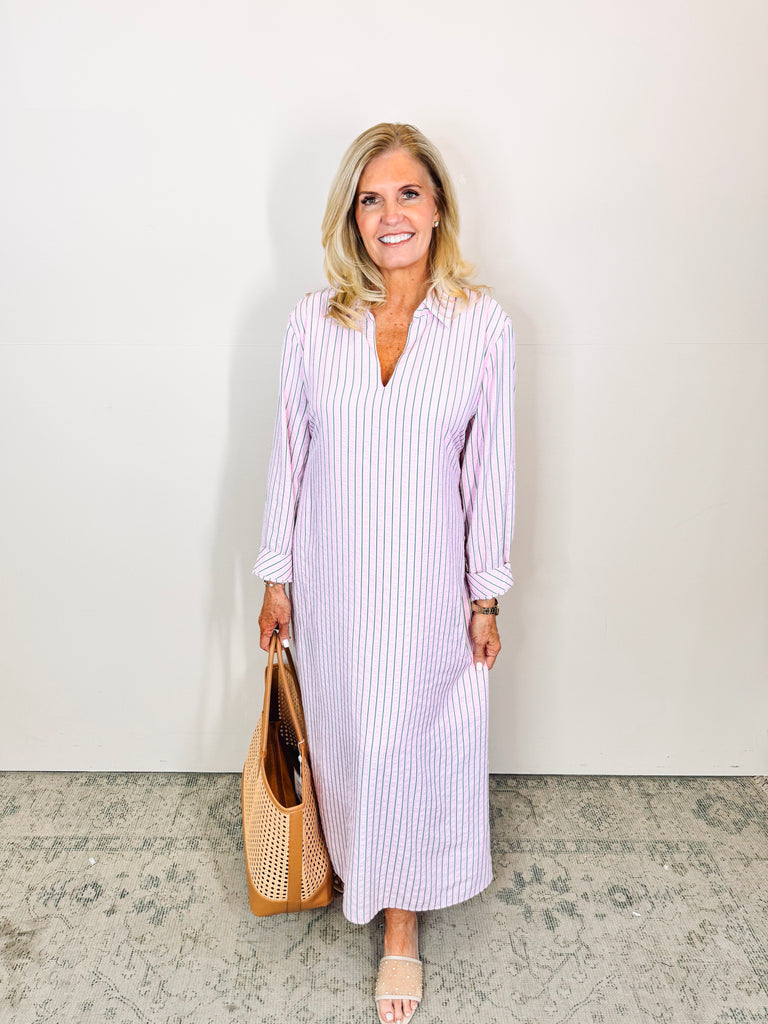 Preppy Kaftan in Pink