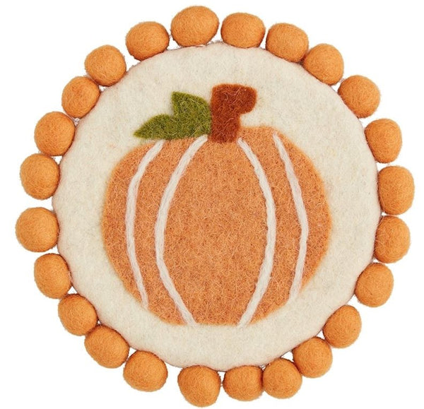 Felt Pumpkin Trivet