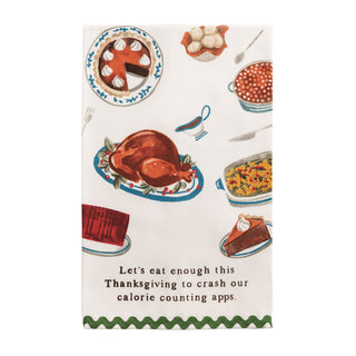 Calorie Thanksgiving Towel