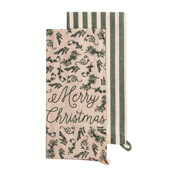 Vine Christmas Tea Towel