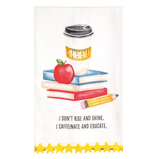 Rise & Shine Teacher Trim Towel