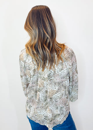Kali Natural Snake Skin Top