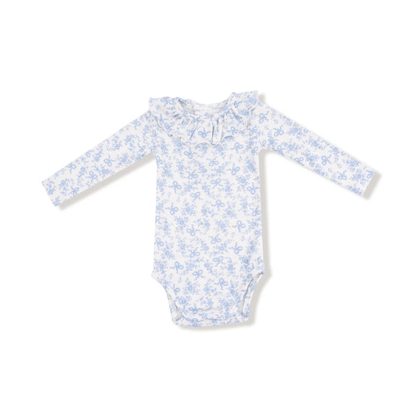 Romi Floral L/S Bubble with Ruffled Collar