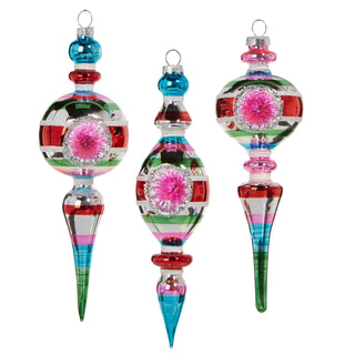 Striped Finial Ornament