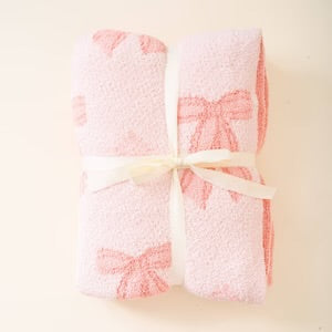Cozy Dreams Luxe Blanket in Ribbons & Bows