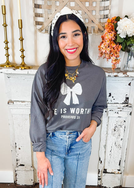 She is Worthy Graphic Crewneck