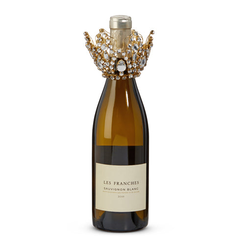 4" ELEGANT JEWELED WINE BOTTLE CROWN