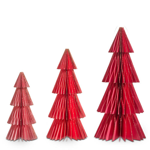 Pink Paper Christmas Trees