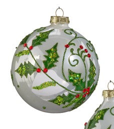 4" HOLLY LEAF ORNAMENT