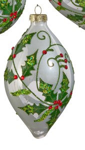 4" HOLLY LEAF ORNAMENT