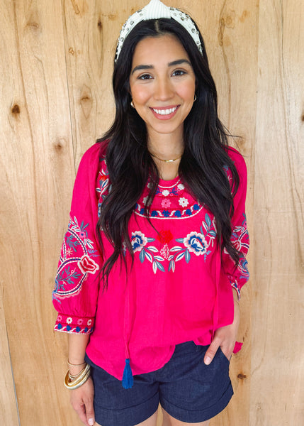 Shay Blouse in Pink