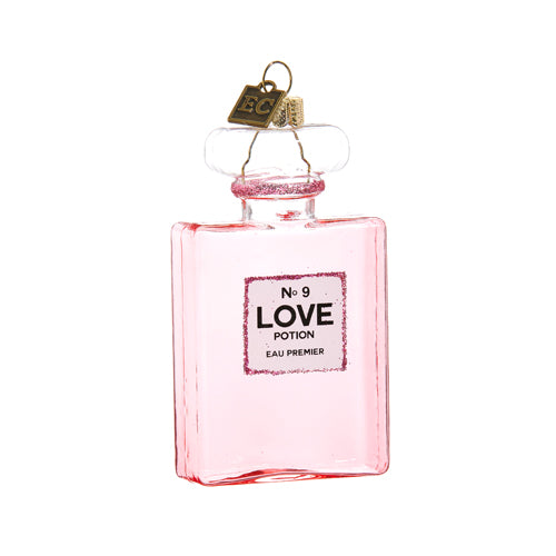 EC 4" PINK LOVE POTION NO. 9 ORNAMENT