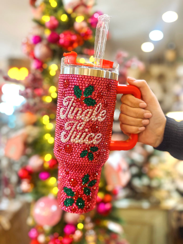 Jingle Juice Rhinestone Tumbler