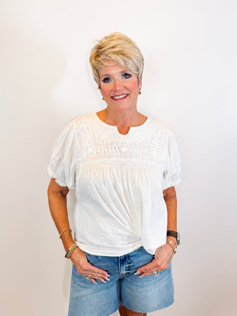 White Patsy Top